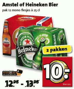 Heineken en Amstel weer te koop in alle supermarkten